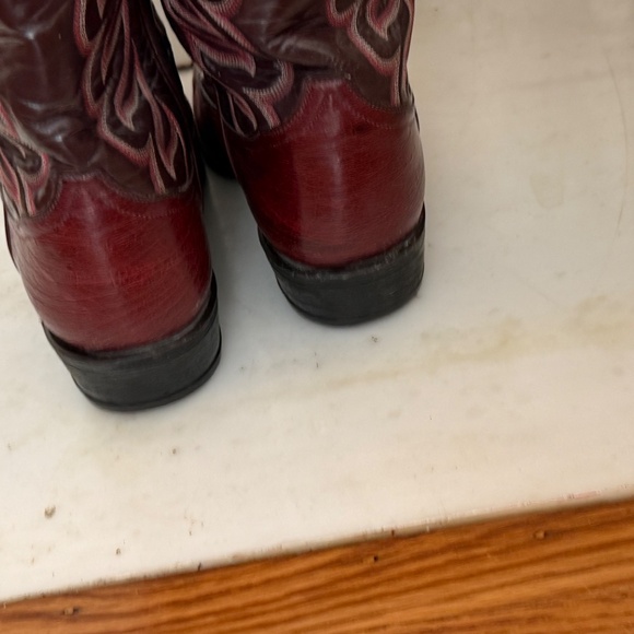 Tony Lama smooth ostrich 10.5 D width USA Made Boots - Picture 3 of 4